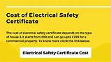 Electrical safety certificate costs